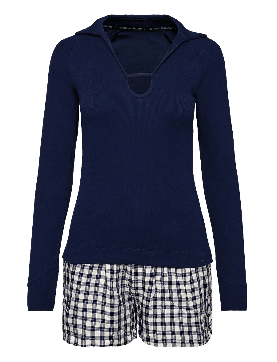 Triumph - Elevated Sets PSK LSL 01 - pyjamas - blue - dark combination - 1