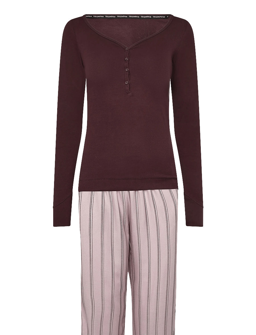 Triumph - Elevated Sets PK LSL 01 - pidžaamad - red - dark combination - 0