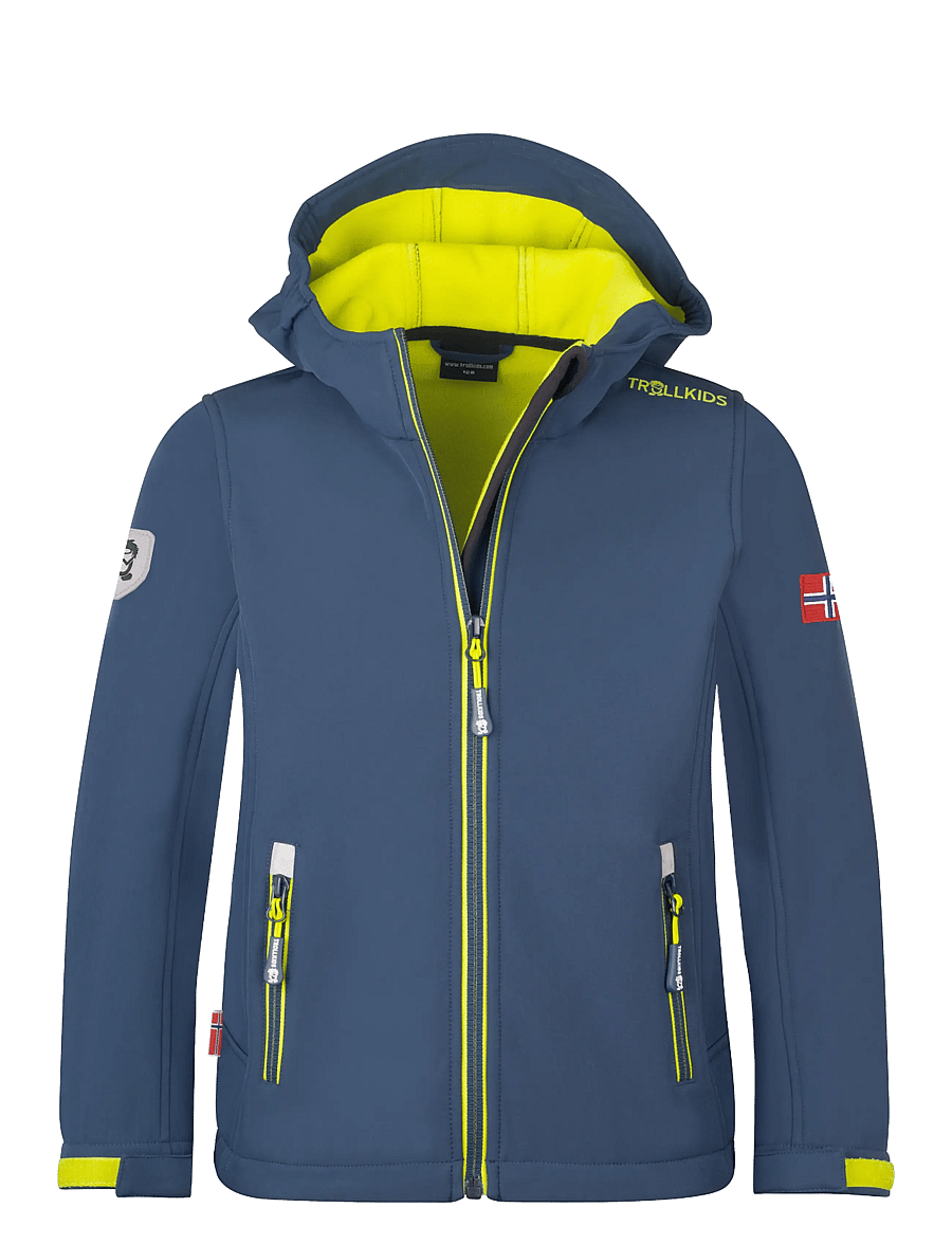 TrollKids - Kids Trollfjord Jacket - mystic blue/golden yellow - 0