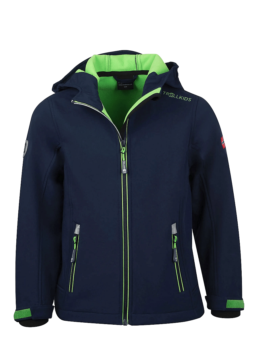 TrollKids - Kids Trollfjord Jacket - navy/light green - 0