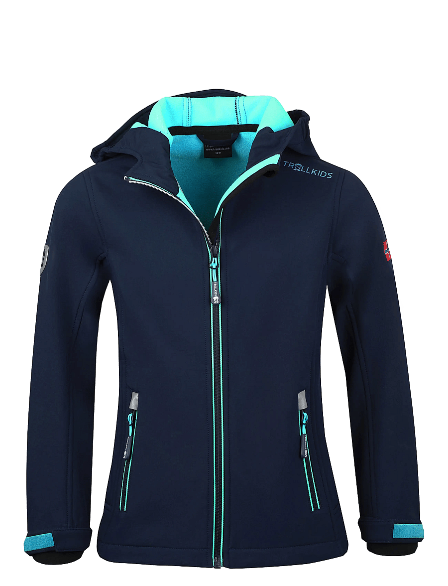 TrollKids - Girls Trollfjord Jacket - navy/mint - 1