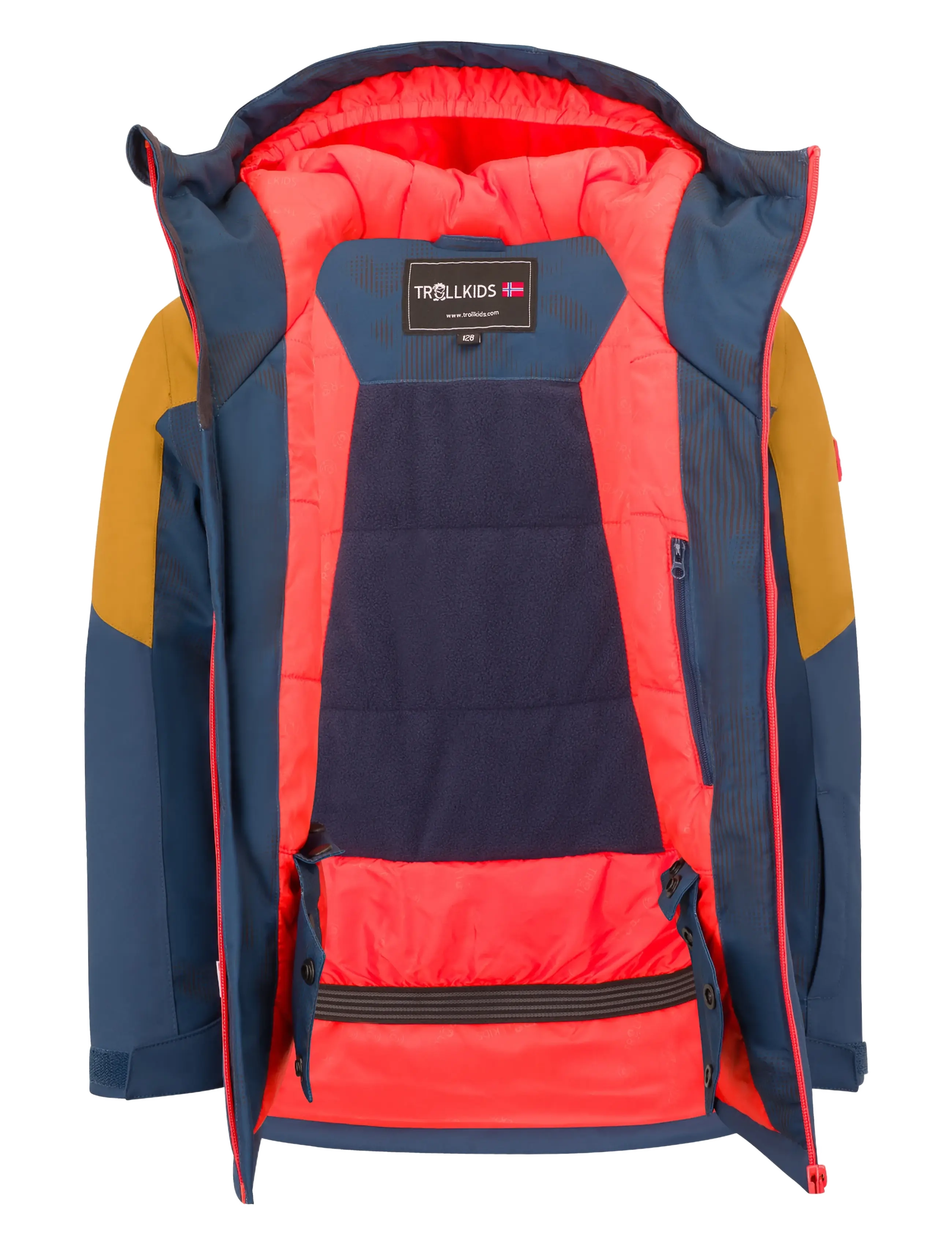 TrollKids - Kids Lifjell Jacket XT - bronze/mystic blue - 3