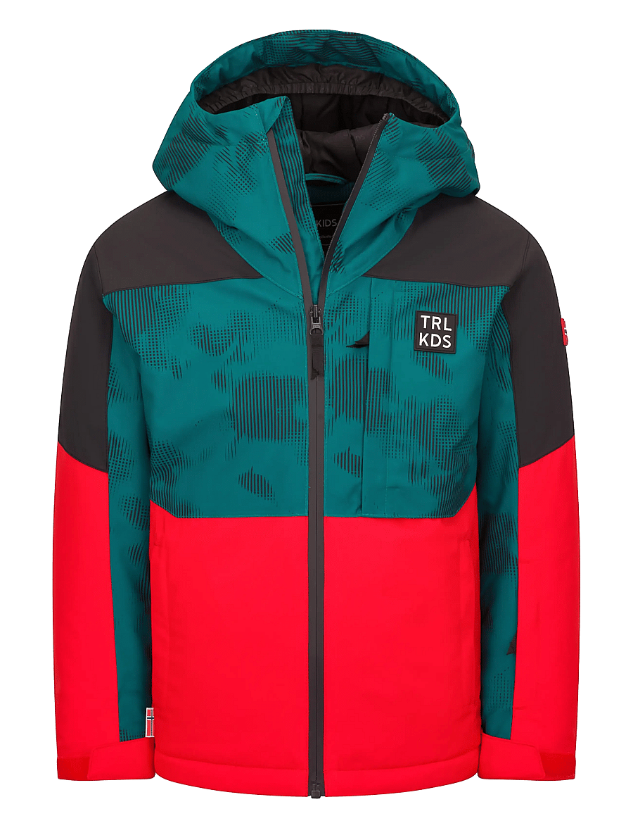 TrollKids - Kids Lifjell Jacket XT - chili red/dark cyan - 0