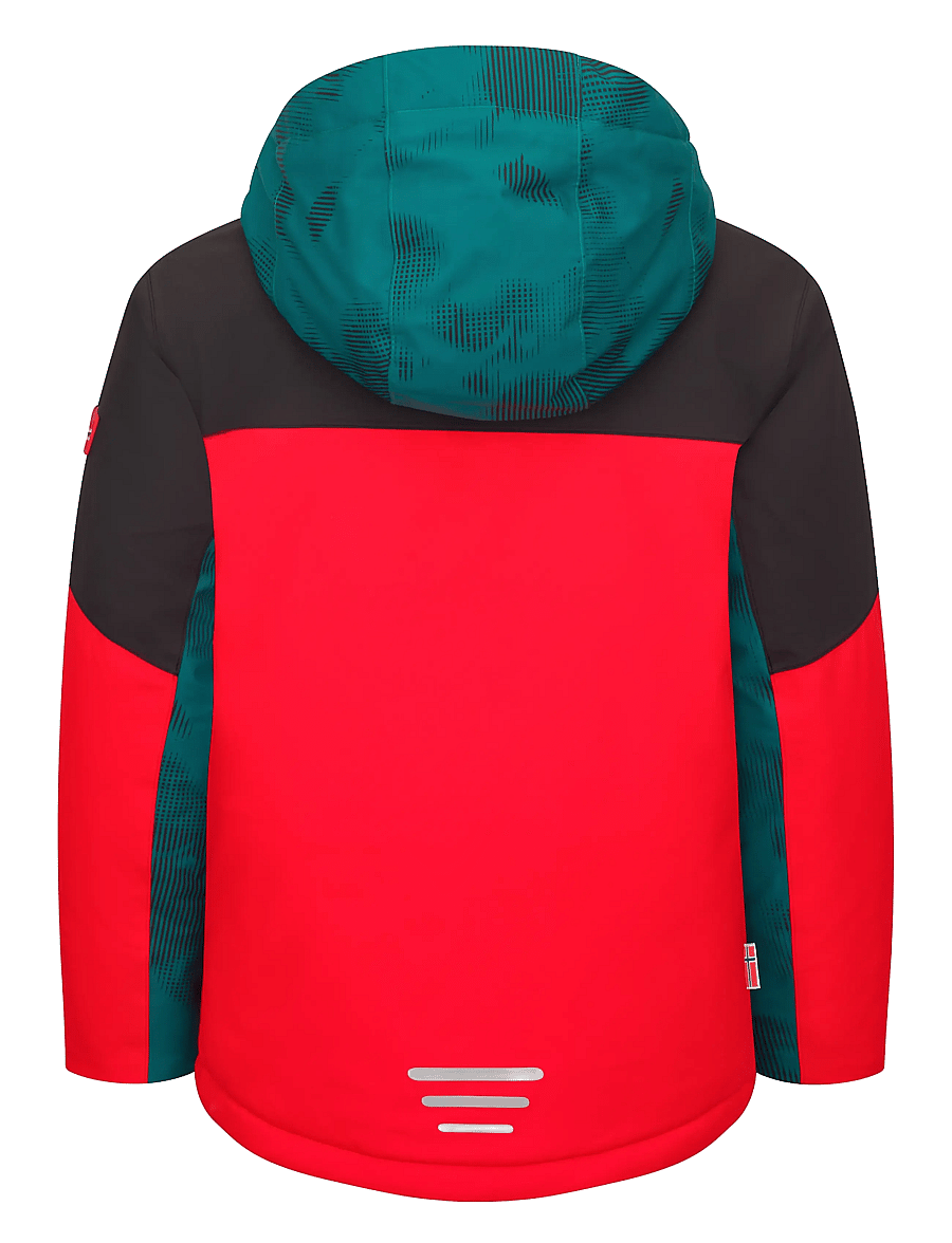 TrollKids - Kids Lifjell Jacket XT - chili red/dark cyan - 1