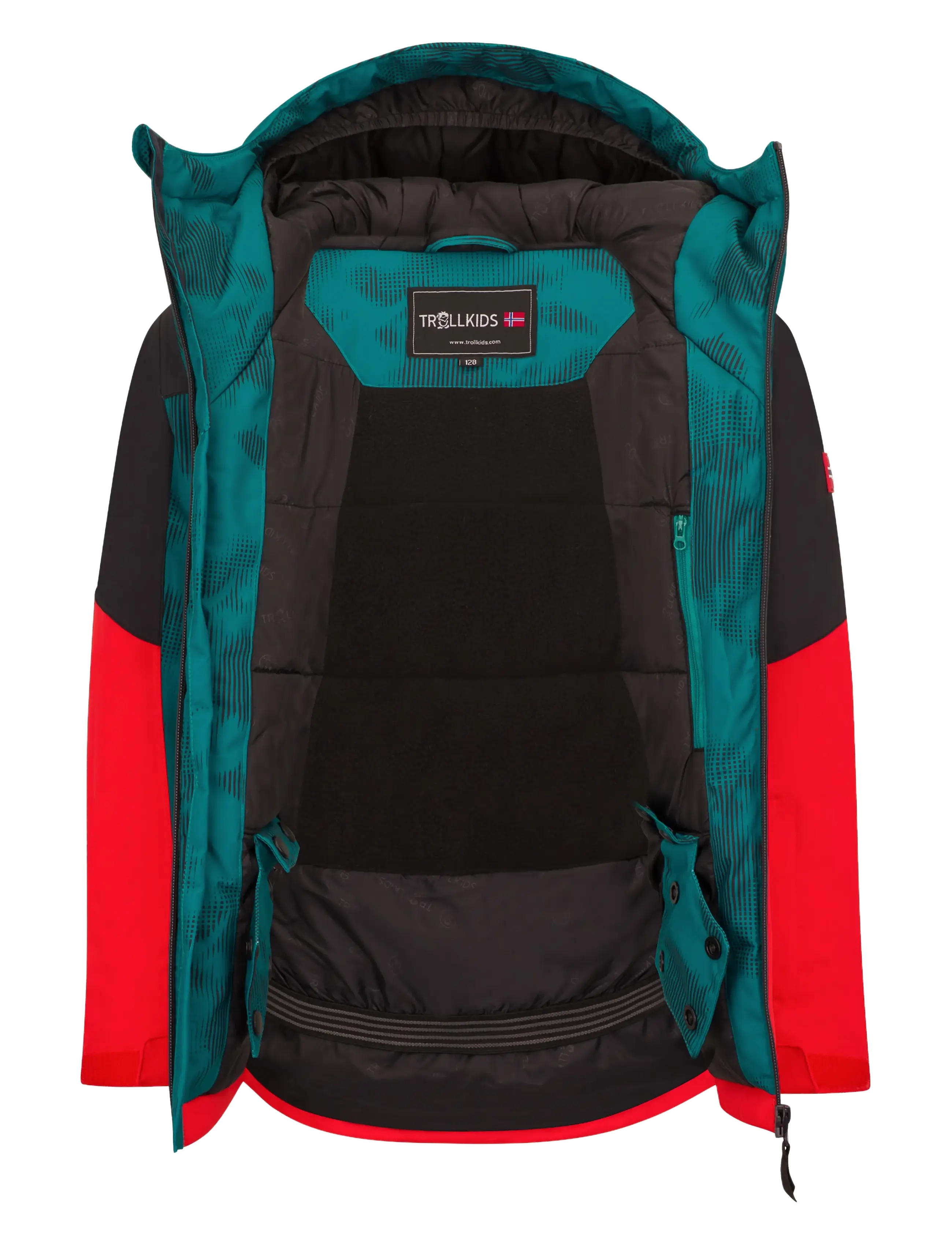 Troll Kids - Kids Lifjell Jacket XT - chili red/dark cyan - 2