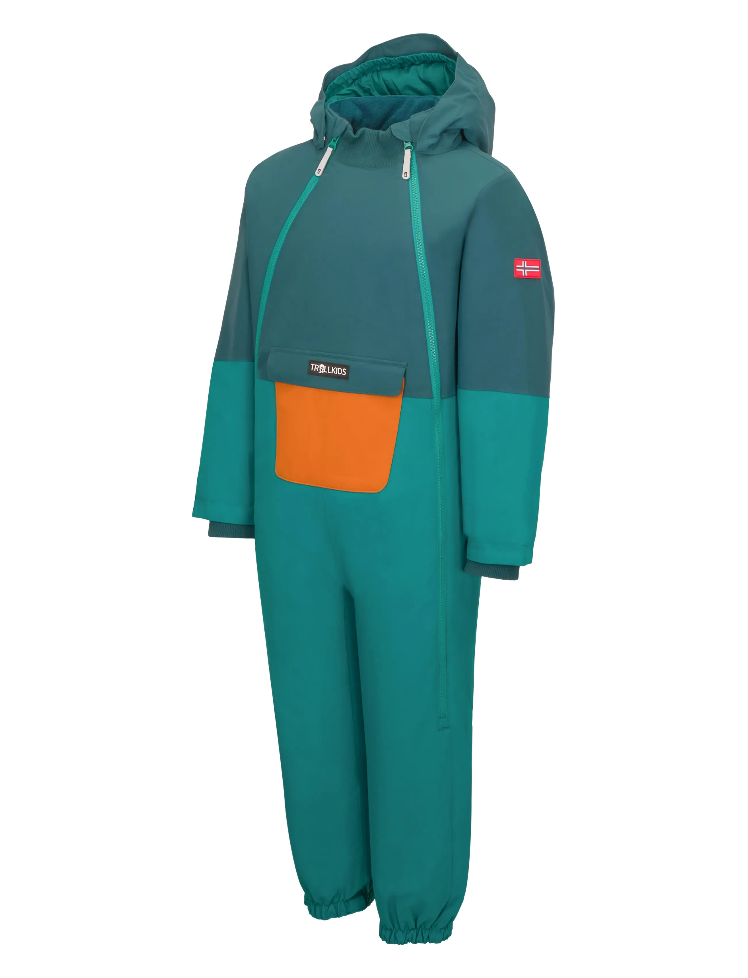 Troll Kids - Kids Narvik Snowsuit - dark cyan/midnight petrol - 2