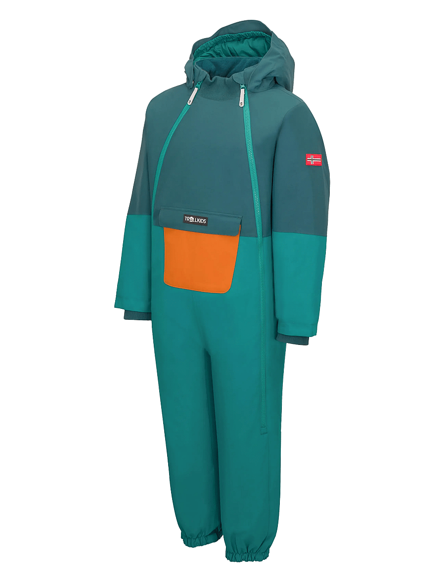 TrollKids - Kids Narvik Snowsuit - dark cyan/midnight petrol - 2