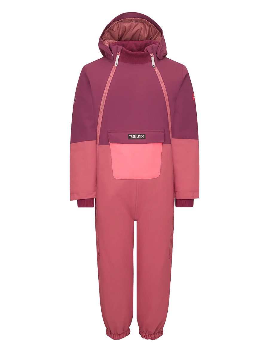 TrollKids - Kids Narvik Snowsuit - frozen berry/deep ruby - 0