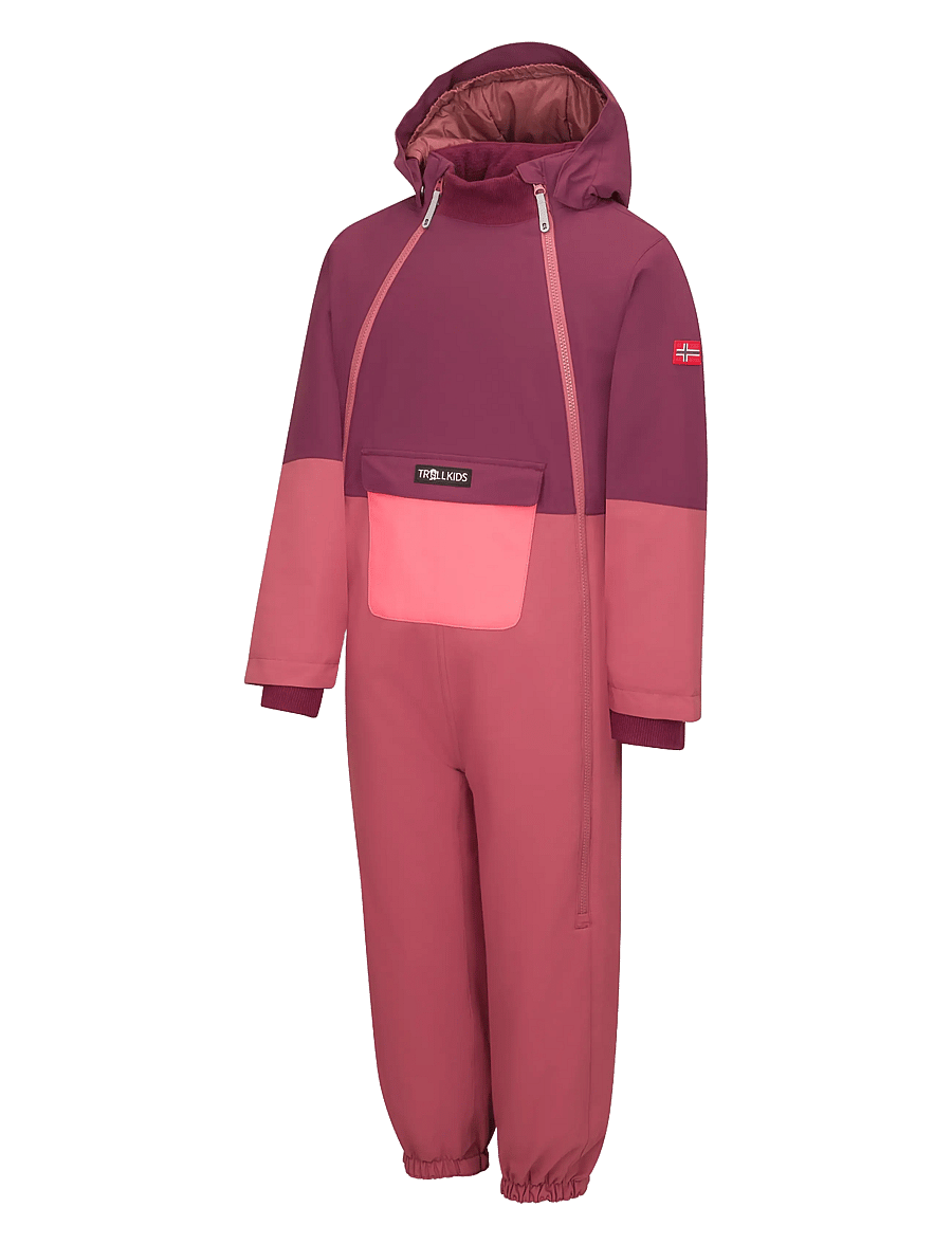 TrollKids - Kids Narvik Snowsuit - frozen berry/deep ruby - 2