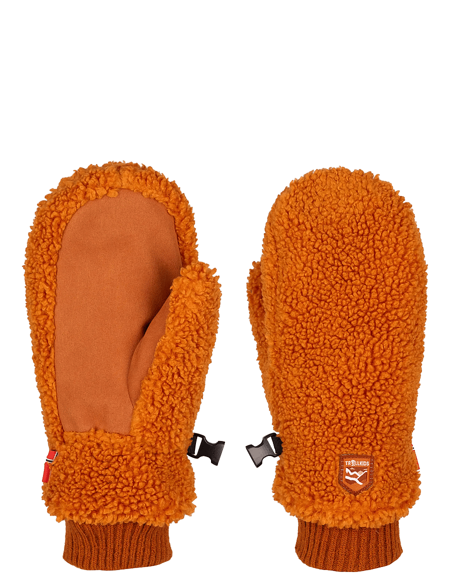 TrollKids - Kids Trollfjord Mitten - teak brown - 0