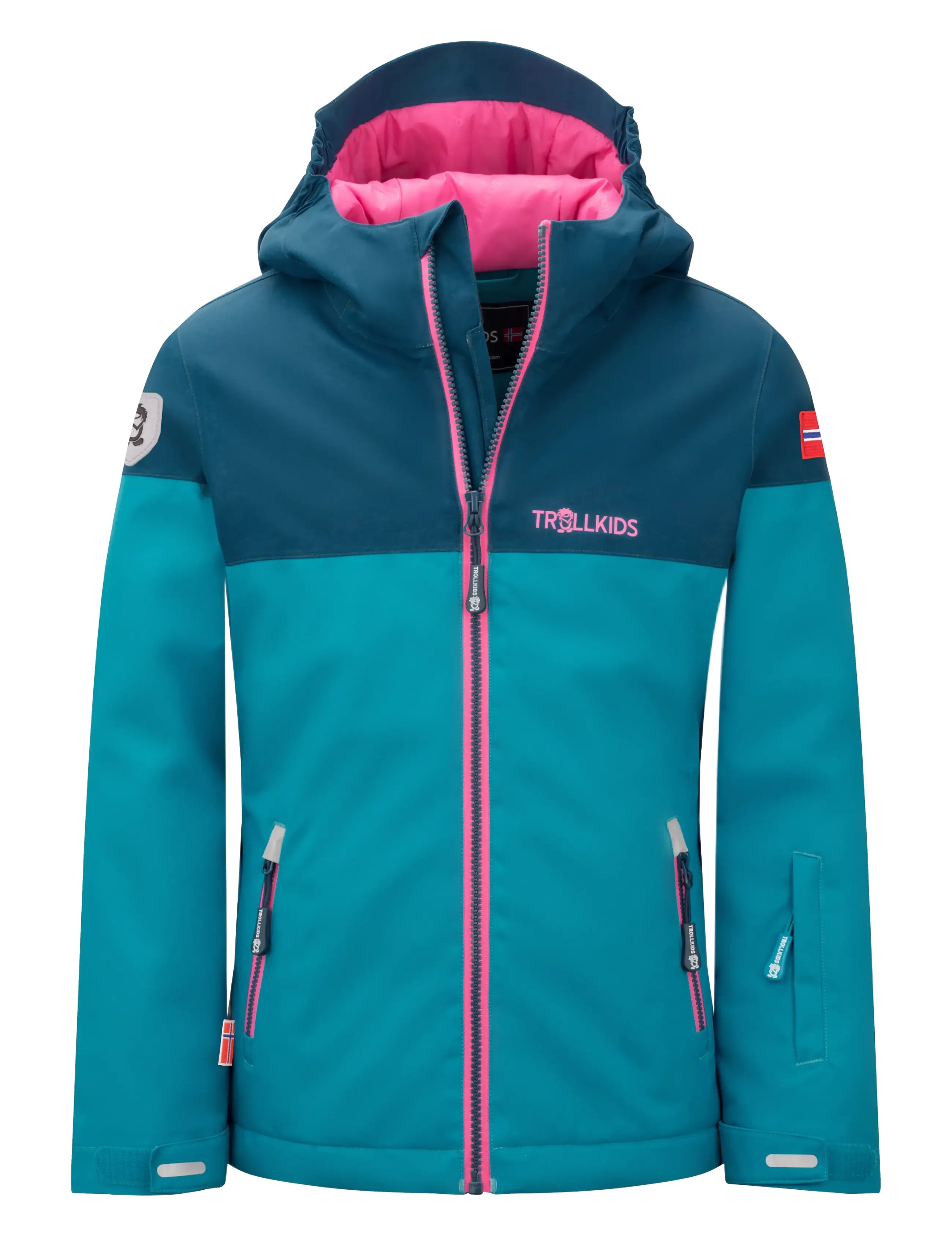 TrollKids Girls Hallingdal Jacket, Kinder, Winter Jacke, Blau, Gr.164
