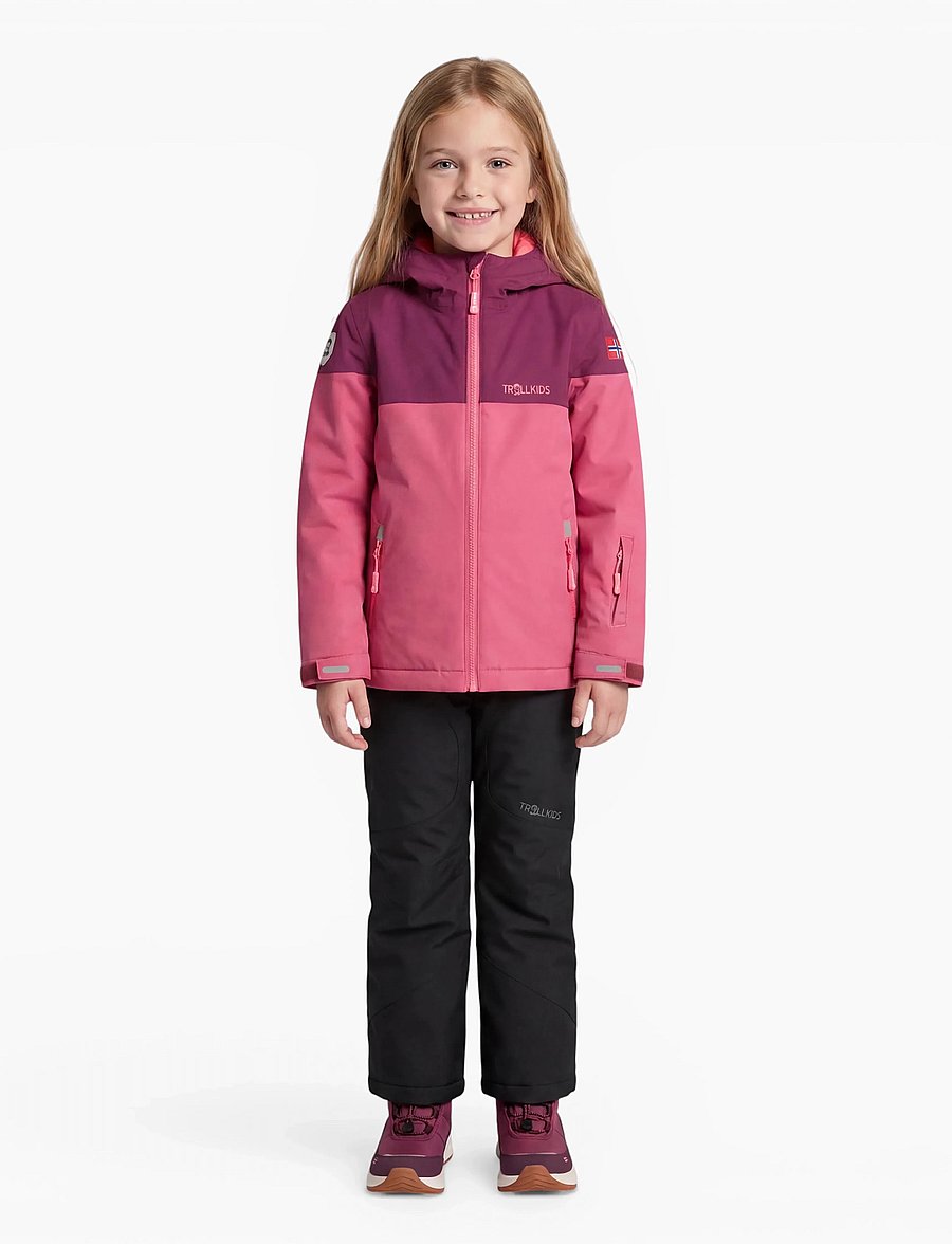 TrollKids - Girls Hallingdal Jacket - frozen berry/deep ruby - 0