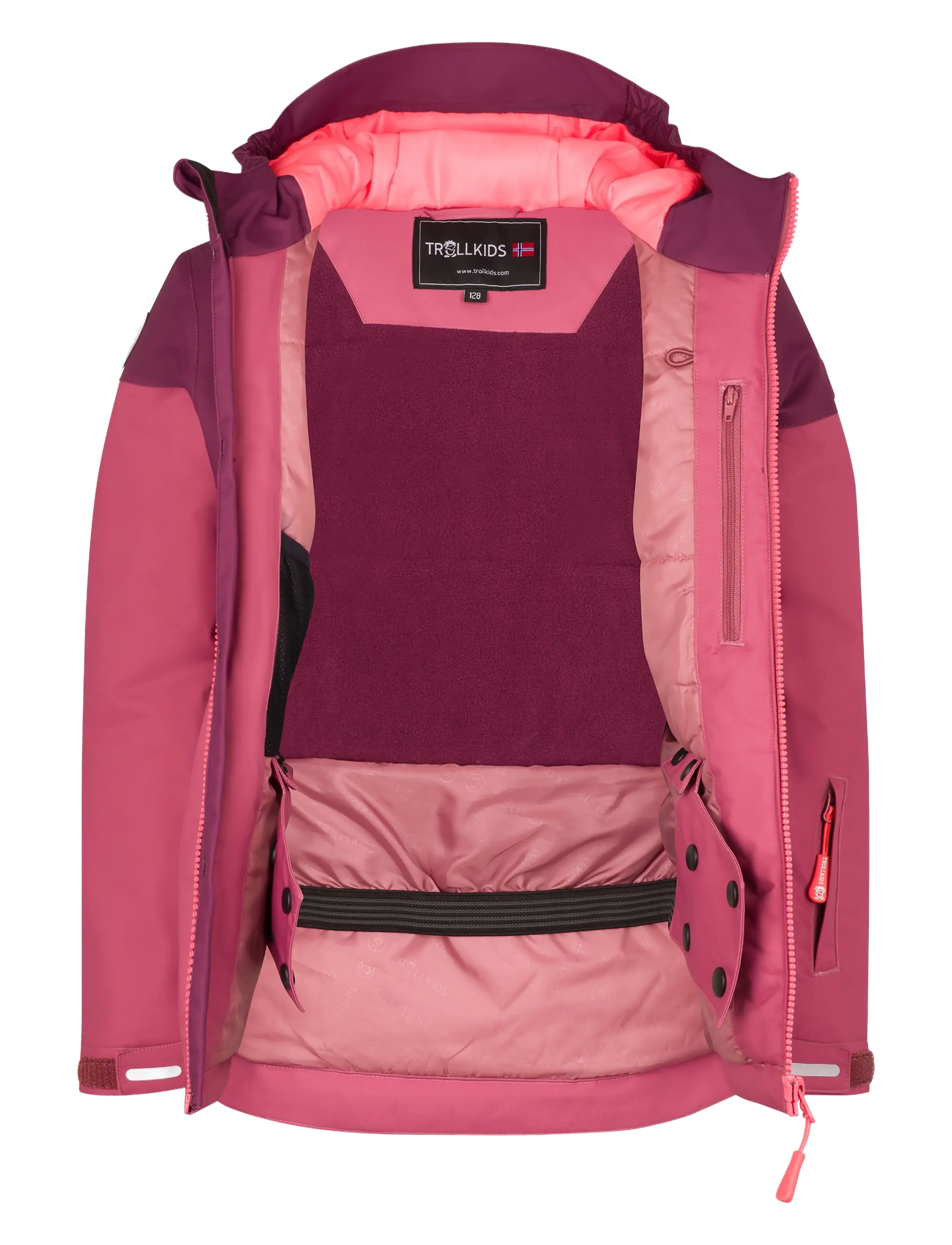 TrollKids - Girls Hallingdal Jacket - frozen berry/deep ruby - 3