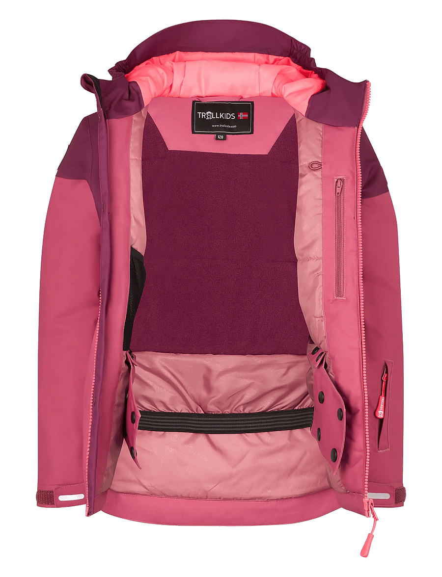 TrollKids - Girls Hallingdal Jacket - frozen berry/deep ruby - 3
