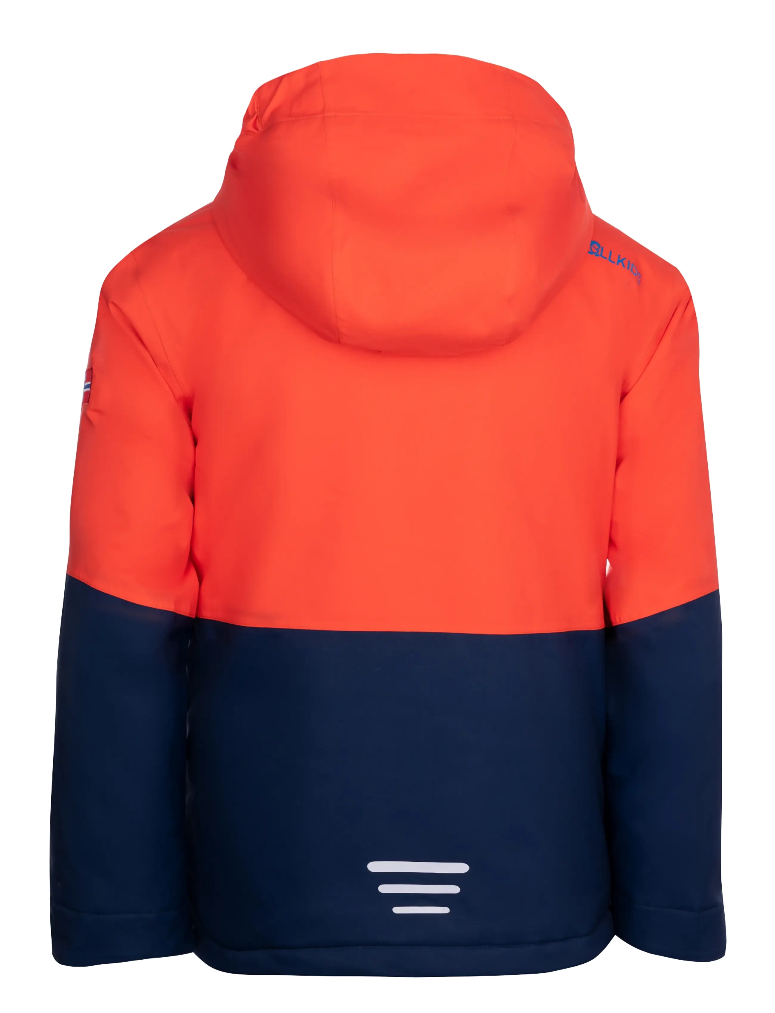 Troll Kids - Kids Hallingdal Jacket - flame orange/navy - 1