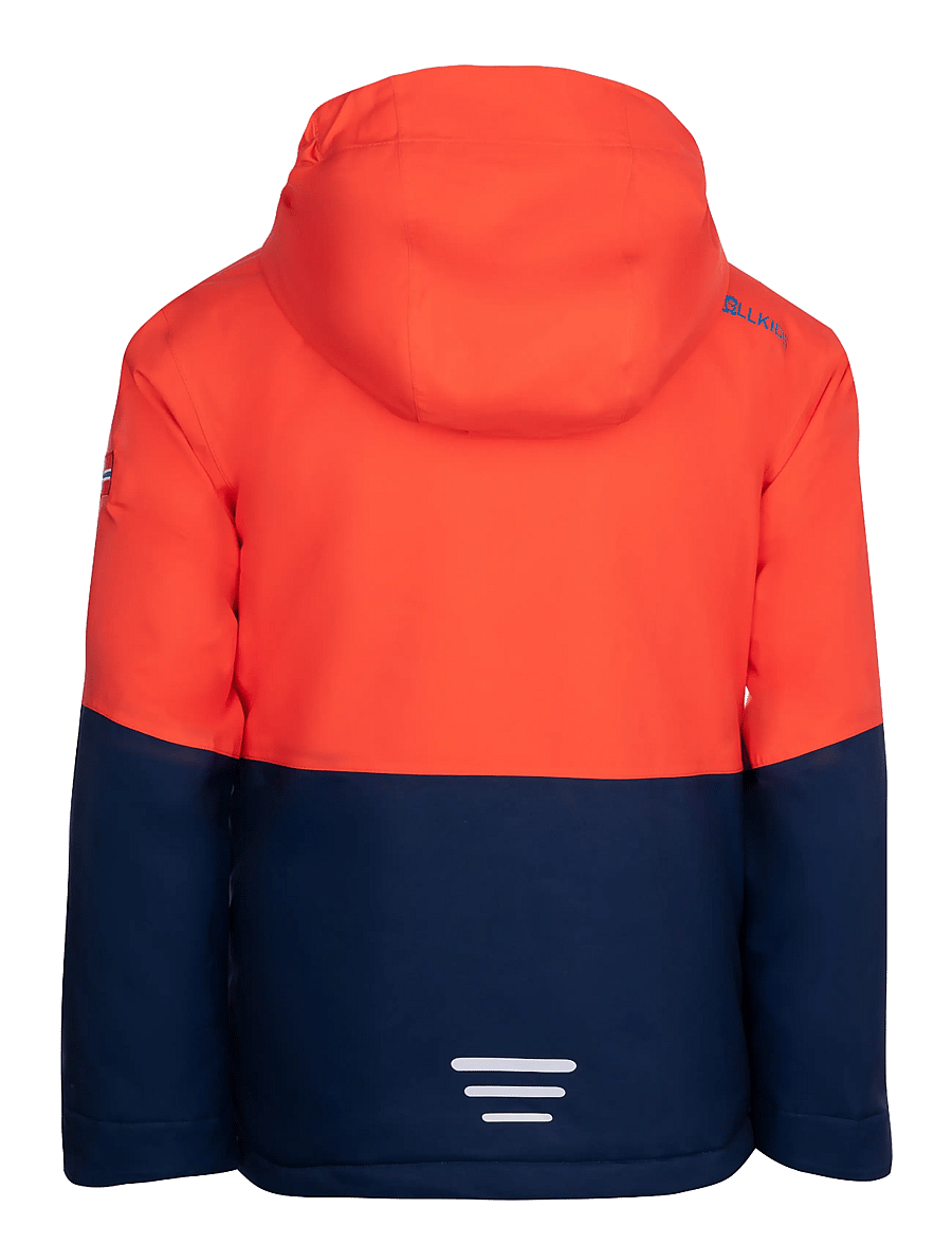 TrollKids - Kids Hallingdal Jacket - flame orange/navy - 1