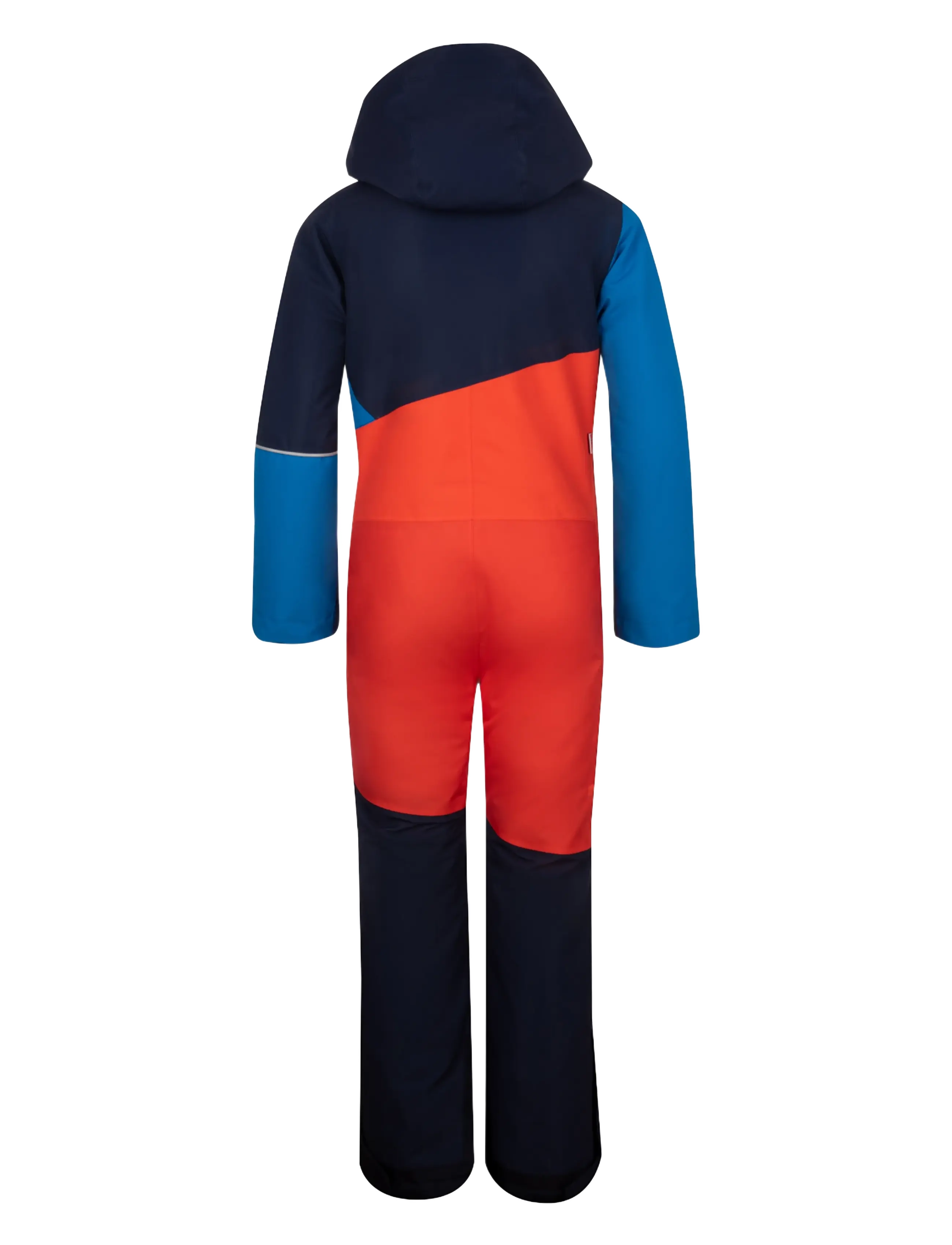 Troll Kids - Kids Hallingdal Snowsuit - flame orange/medium blue/navy - 2