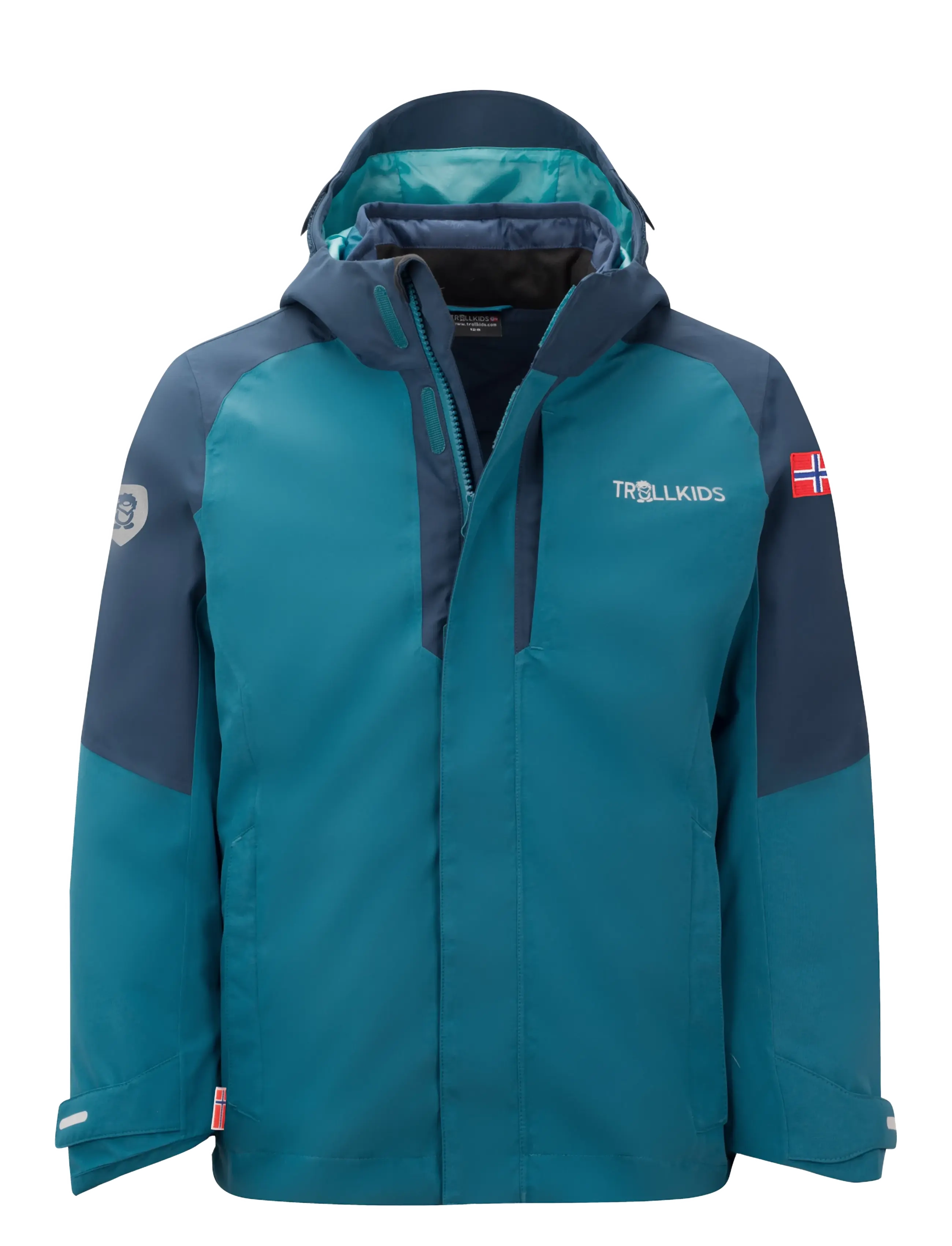 Troll Kids Kids Skanden 3in1 Jacket - Jackets - DARK MARINE/MYSTIC BLUE/ARCTIC BLUE / blue