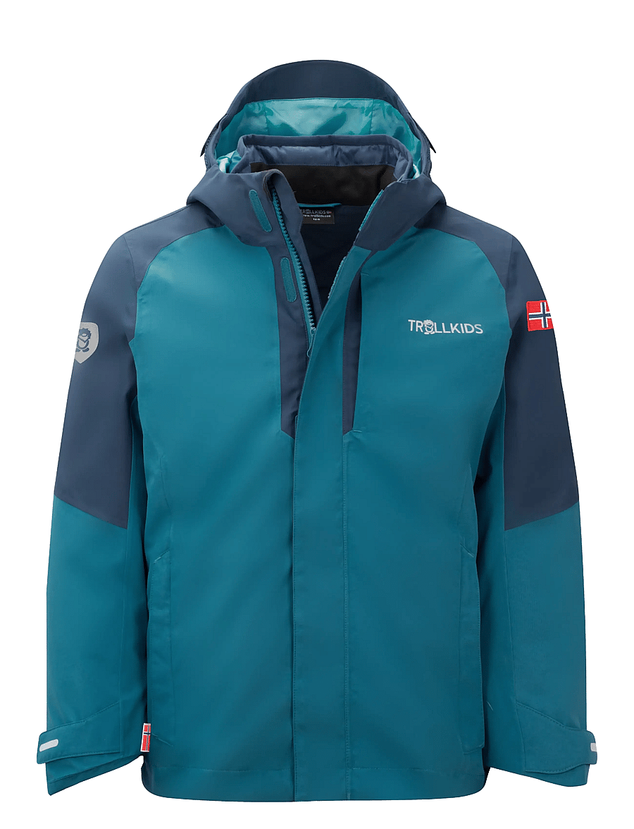 TrollKids - Kids Skanden 3in1 Jacket - dark marine/mystic blue/arctic blue - 0