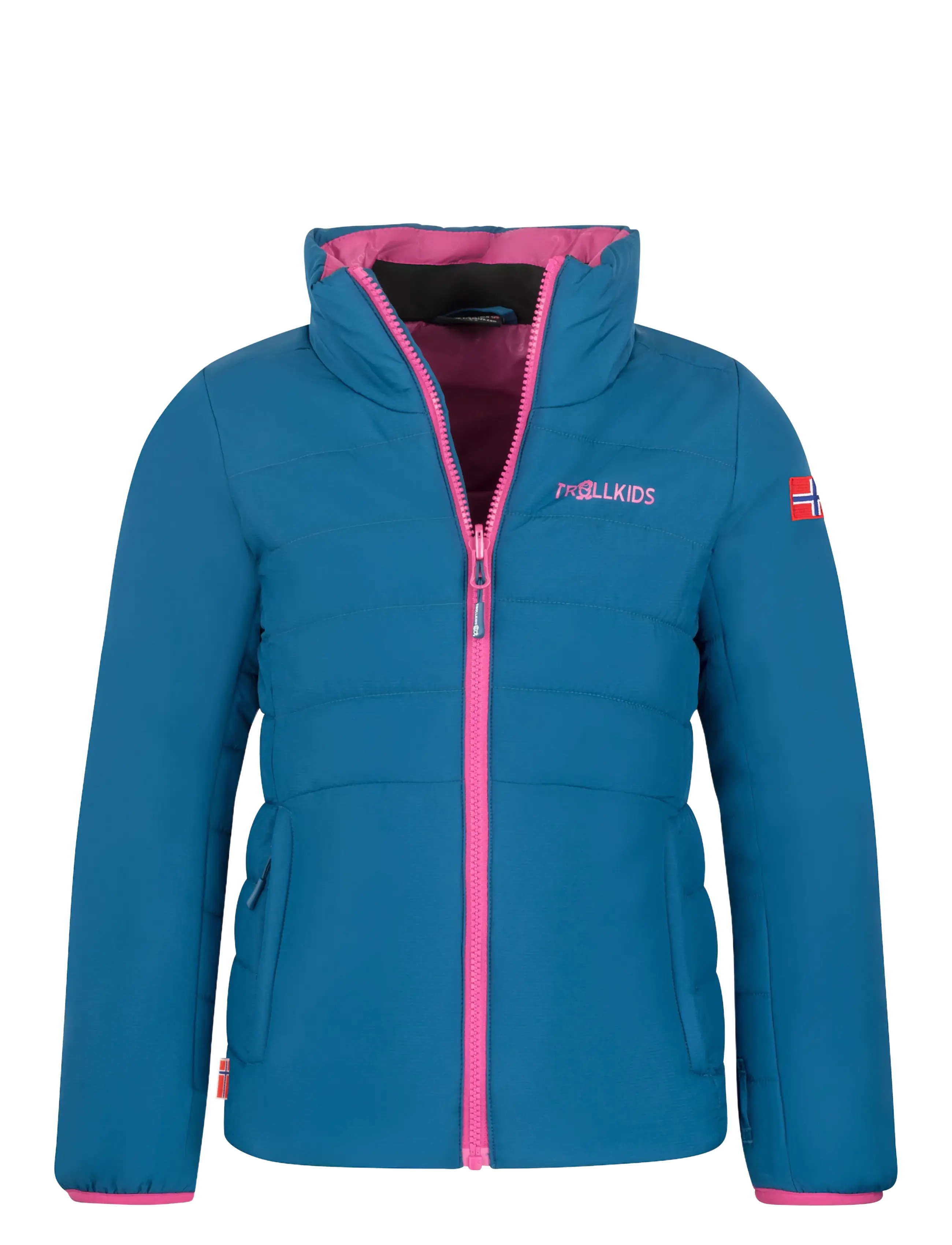 Troll Kids - Girls Skanden 3in1 Jacket - dark turquoise/madeira blue/bright berry - 2