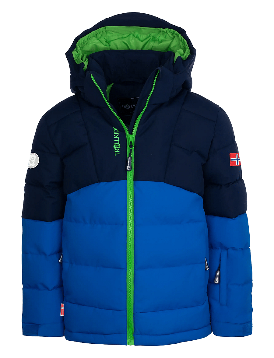 TrollKids - Kids Gryllefjord Jacket - navy/medium blue/bright green - 1