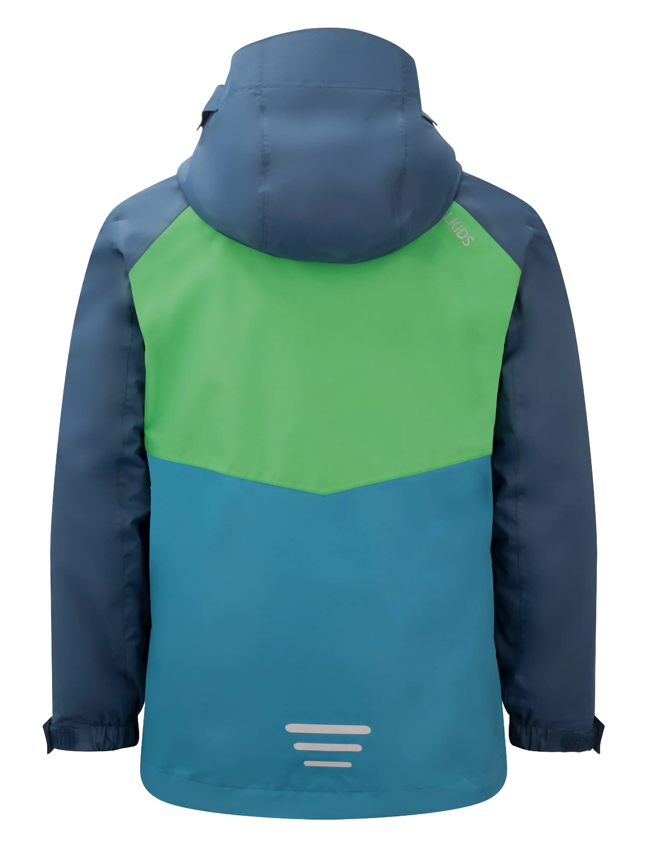 Troll Kids - Kids Bryggen 3in1 Jacket - fresh green/mystic blue/dark marine - 1
