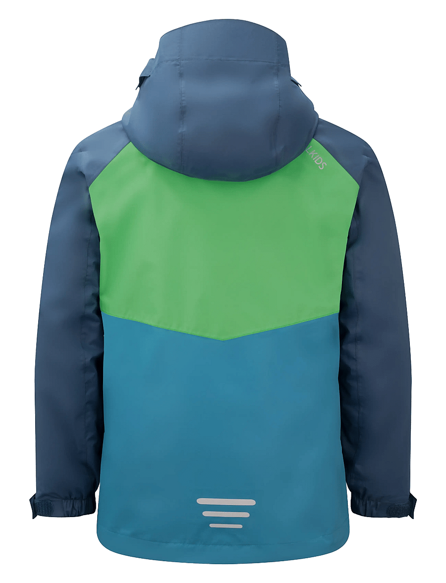TrollKids - Kids Bryggen 3in1 Jacket - fresh green/mystic blue/dark marine - 1