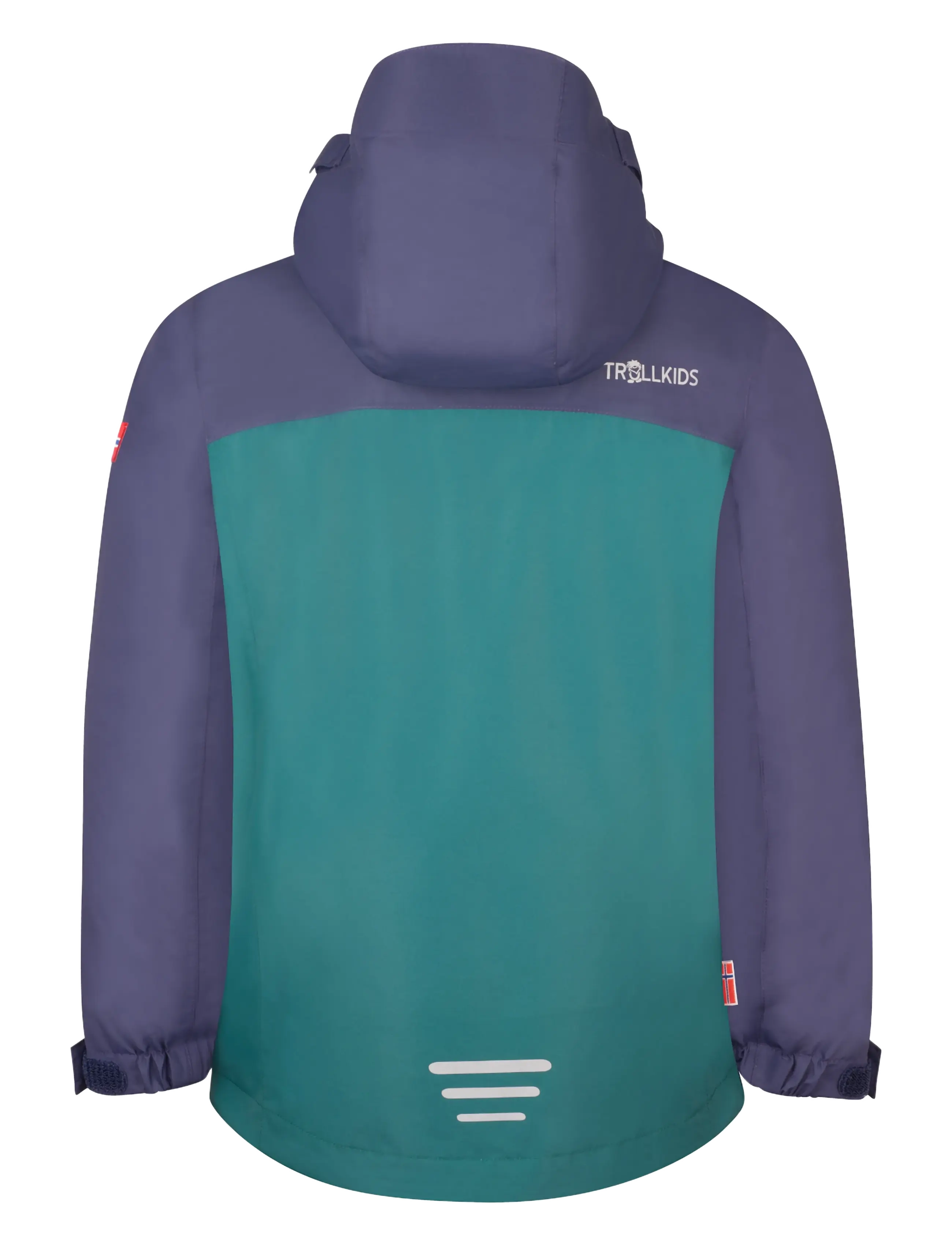 Troll Kids - Girls Bryggen 3in1 Jacket - deep violet/midnight petrol/dark pink - 1