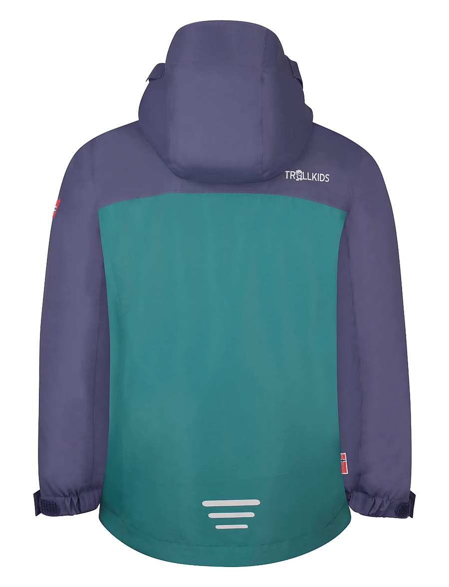 TrollKids - Girls Bryggen 3in1 Jacket - deep violet/midnight petrol/dark pink - 1
