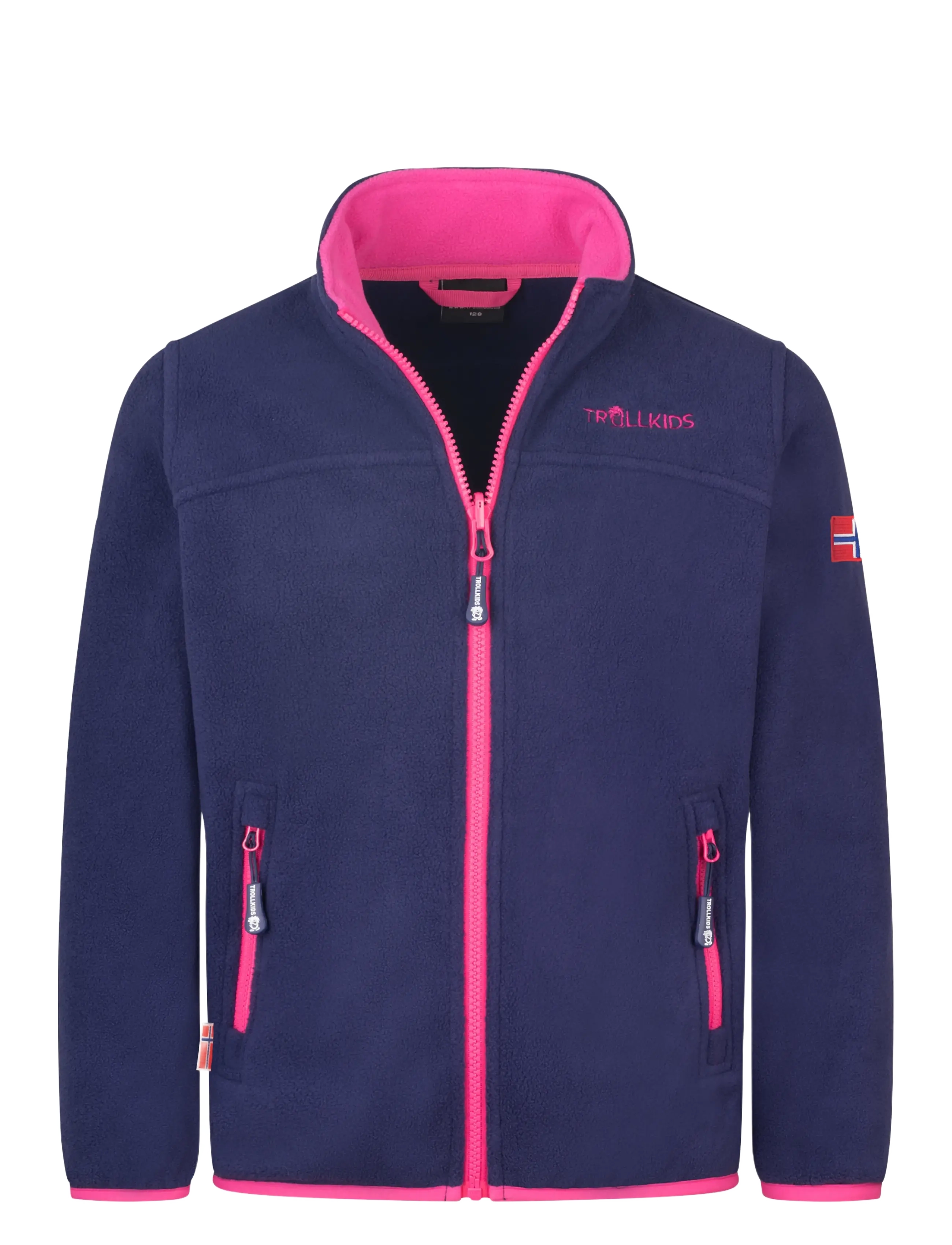 Troll Kids - Girls Bryggen 3in1 Jacket - deep violet/midnight petrol/dark pink - 3