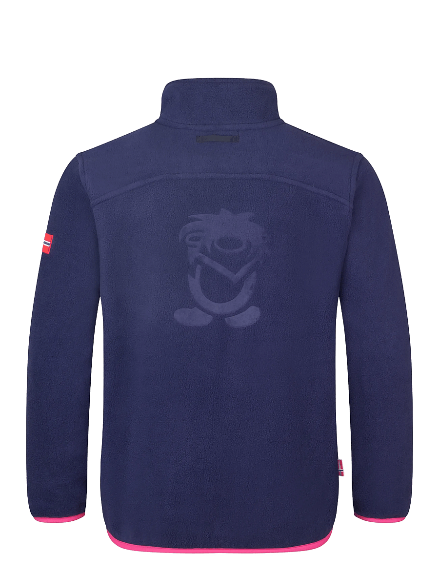 TrollKids - Girls Bryggen 3in1 Jacket - deep violet/midnight petrol/dark pink - 4