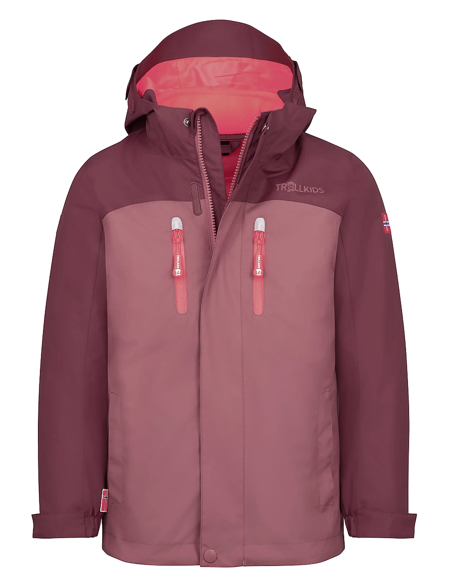 TrollKids - Girls Bryggen 3in1 Jacket - frozen berry/deep ruby - 0