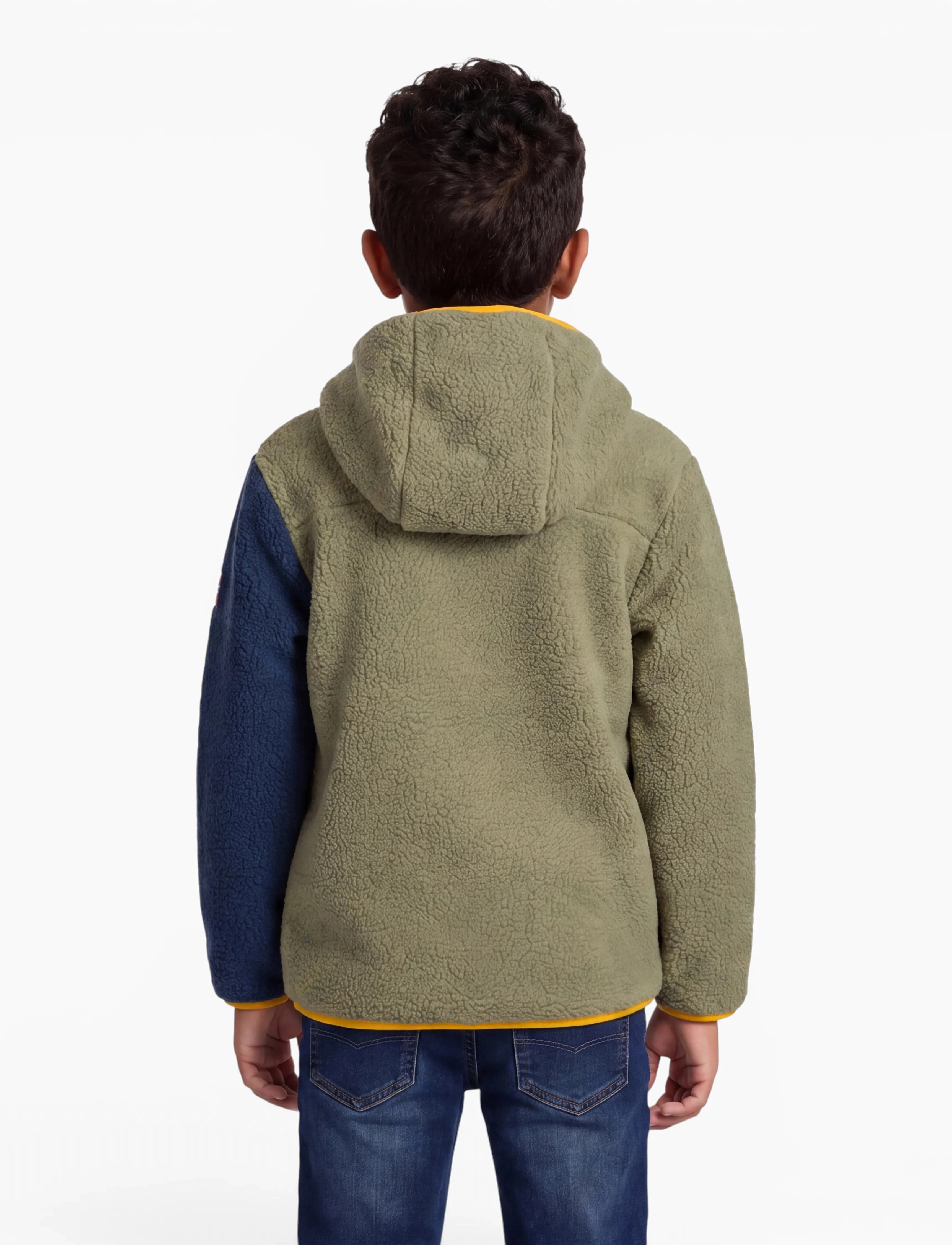 Troll Kids - Kids Aurlandsfjord Jacket - moss/mystic blue/golden yellow - 3