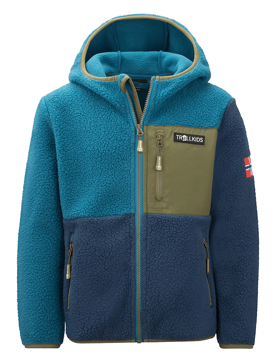 TrollKids - Kids Aurlandsfjord Jacket - dark marine/mystic blue/pine green - 1