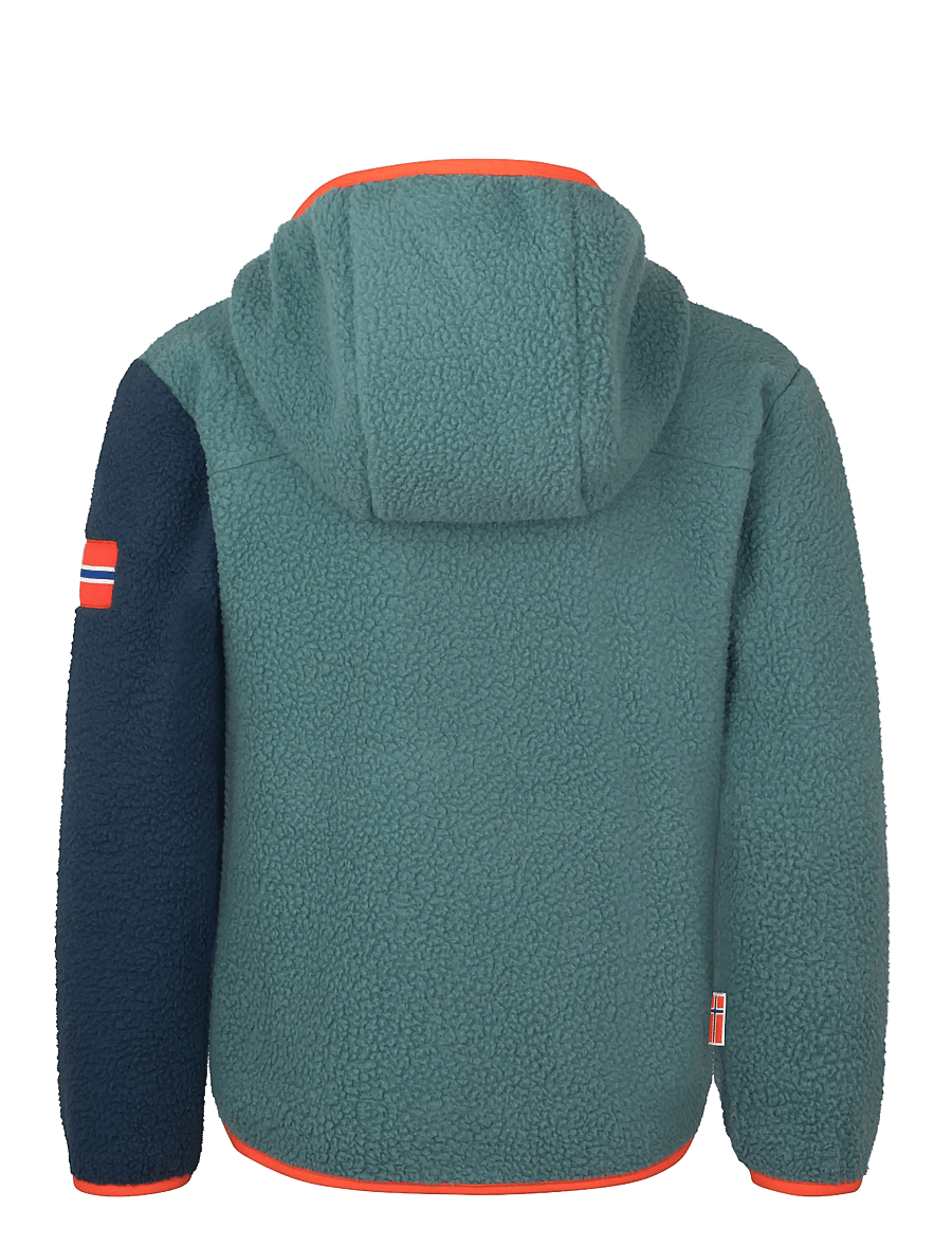 TrollKids - Kids Aurlandsfjord Jacket - stormy blue/mystic blue/flame orange - 1