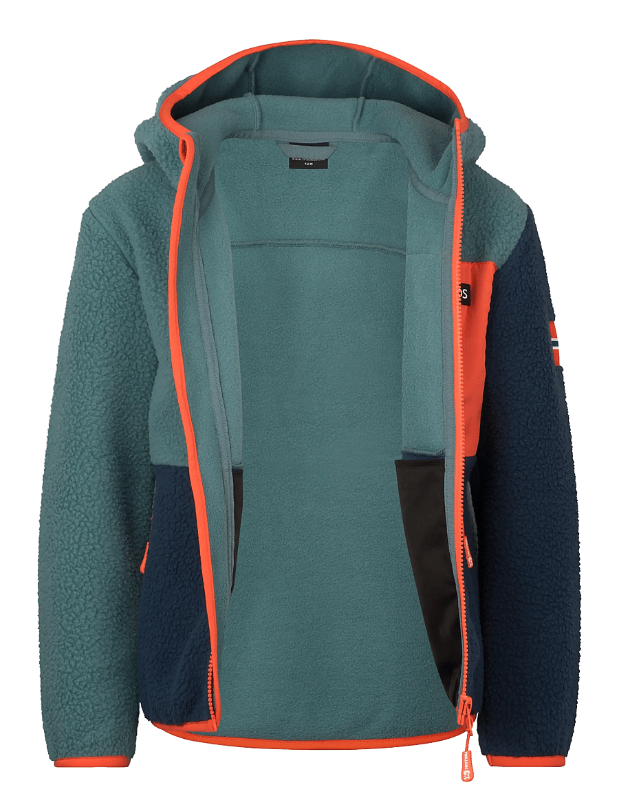 TrollKids - Kids Aurlandsfjord Jacket - stormy blue/mystic blue/flame orange - 2