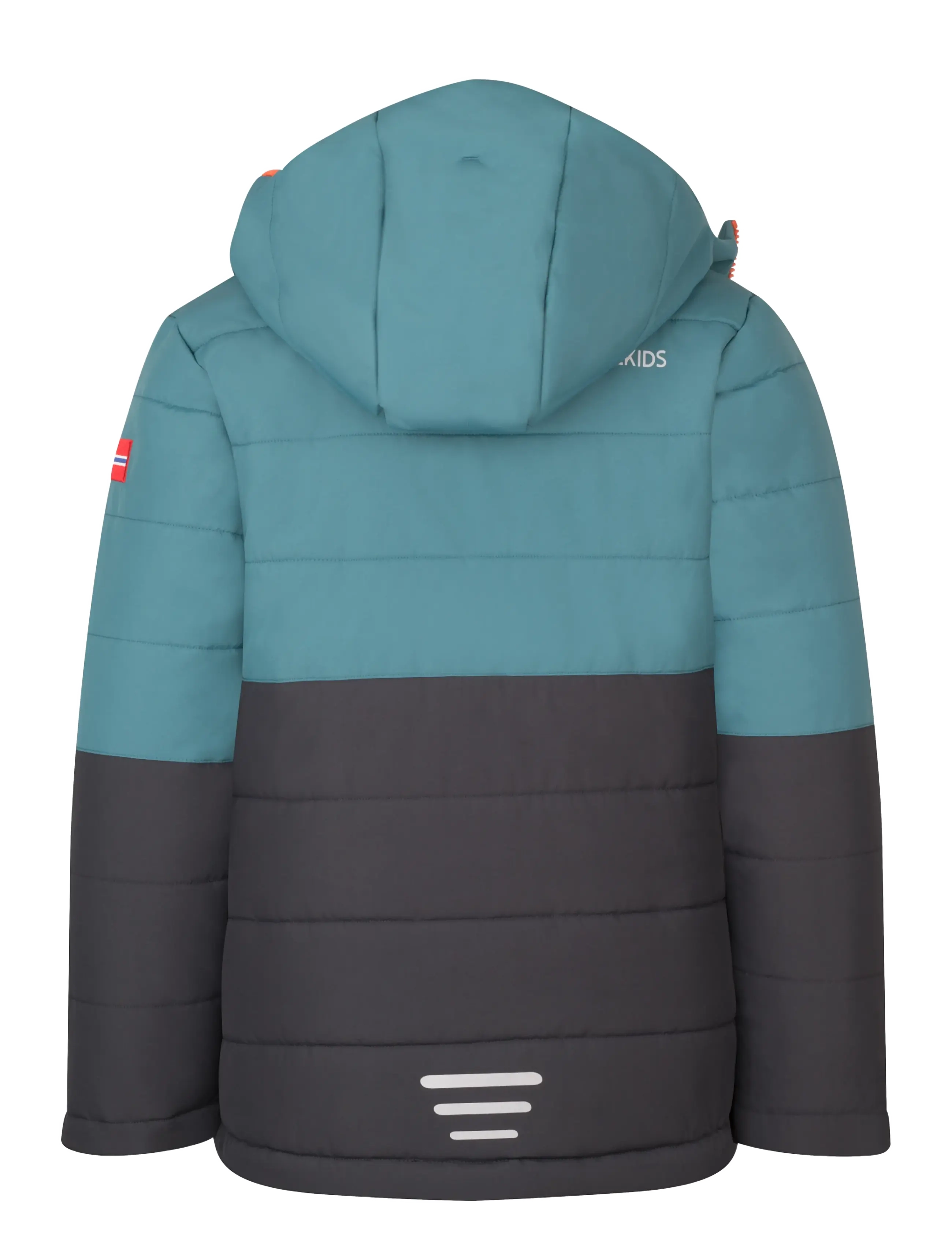 Troll Kids - Kids Hemsedal Snow Jacket XT - stormy blue/black/flame orange - 1