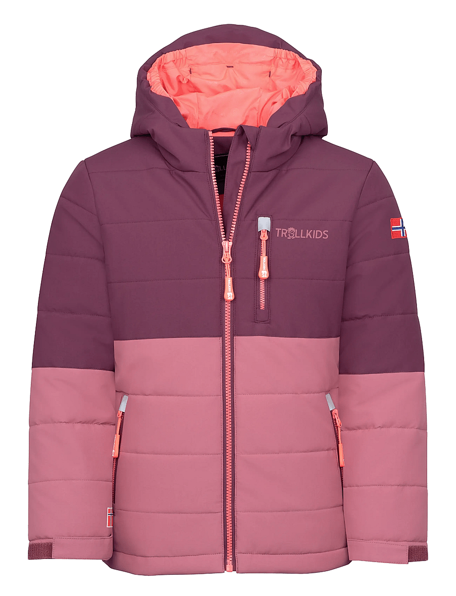 TrollKids - Kids Hemsedal Snow Jacket XT - deep ruby/frozen berry - 0