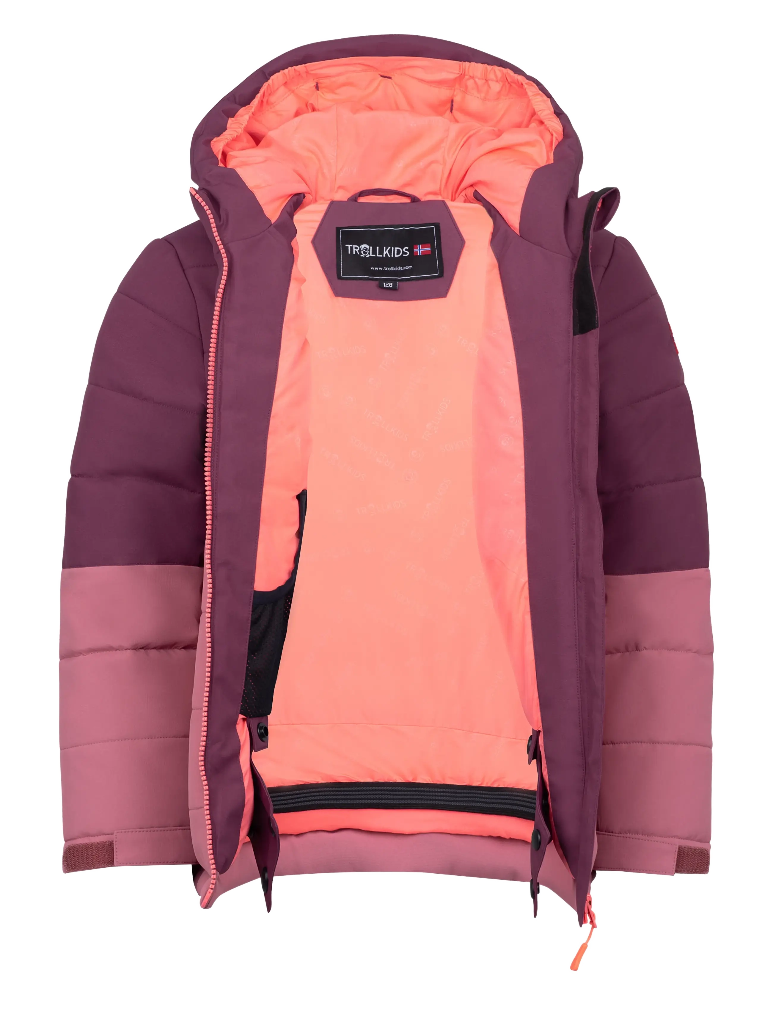 TrollKids - Kids Hemsedal Snow Jacket XT - deep ruby/frozen berry - 2