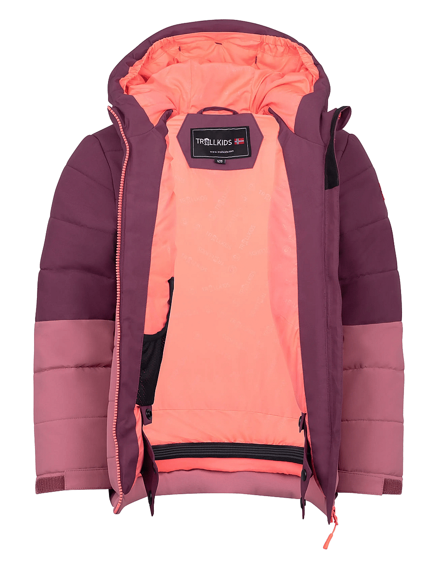 TrollKids - Kids Hemsedal Snow Jacket XT - deep ruby/frozen berry - 2