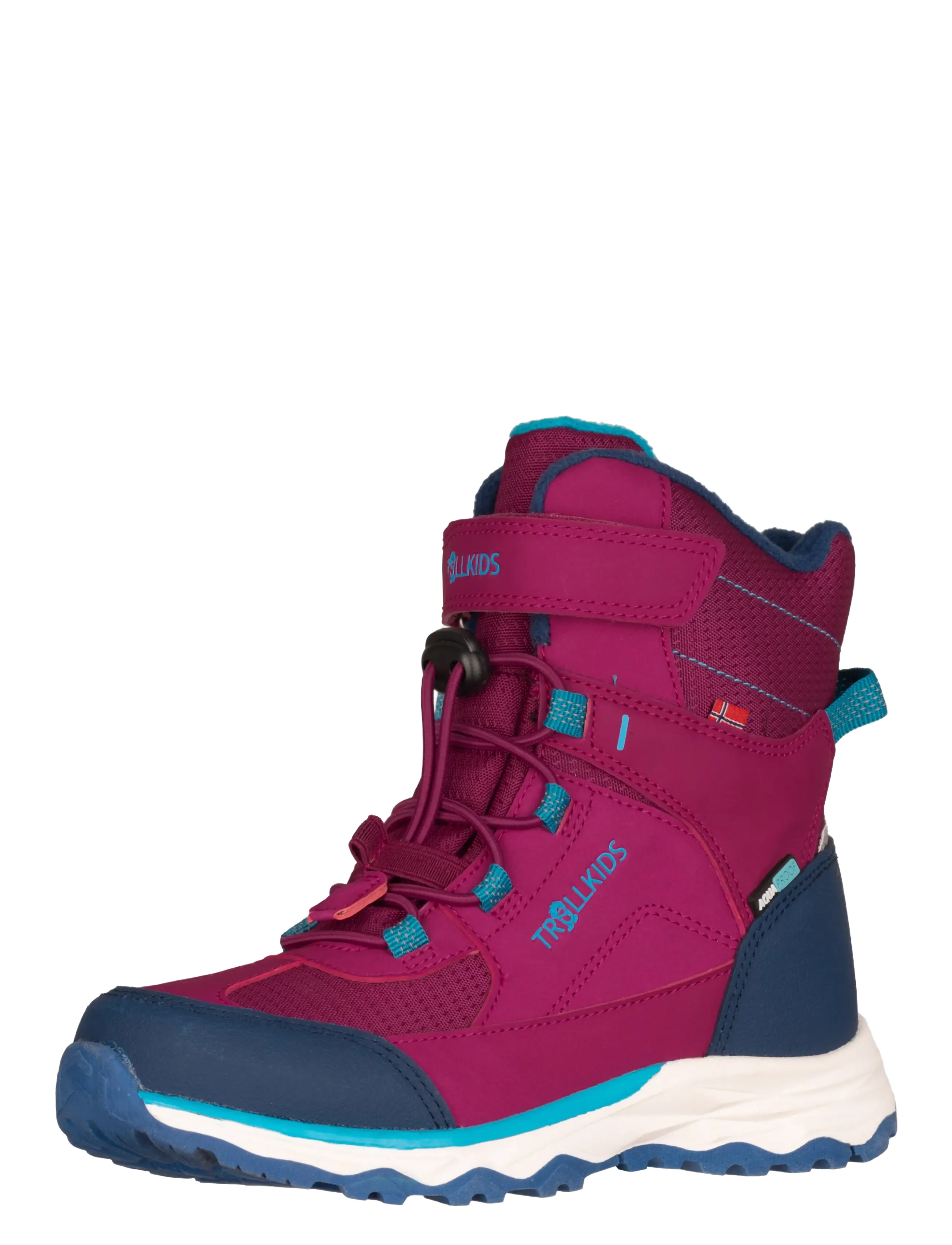 Troll Kids Kids Hafjell Winter Boots XT - Winter boots - BRIGHT BERRY/DARK TURQUOISE / pink/rose