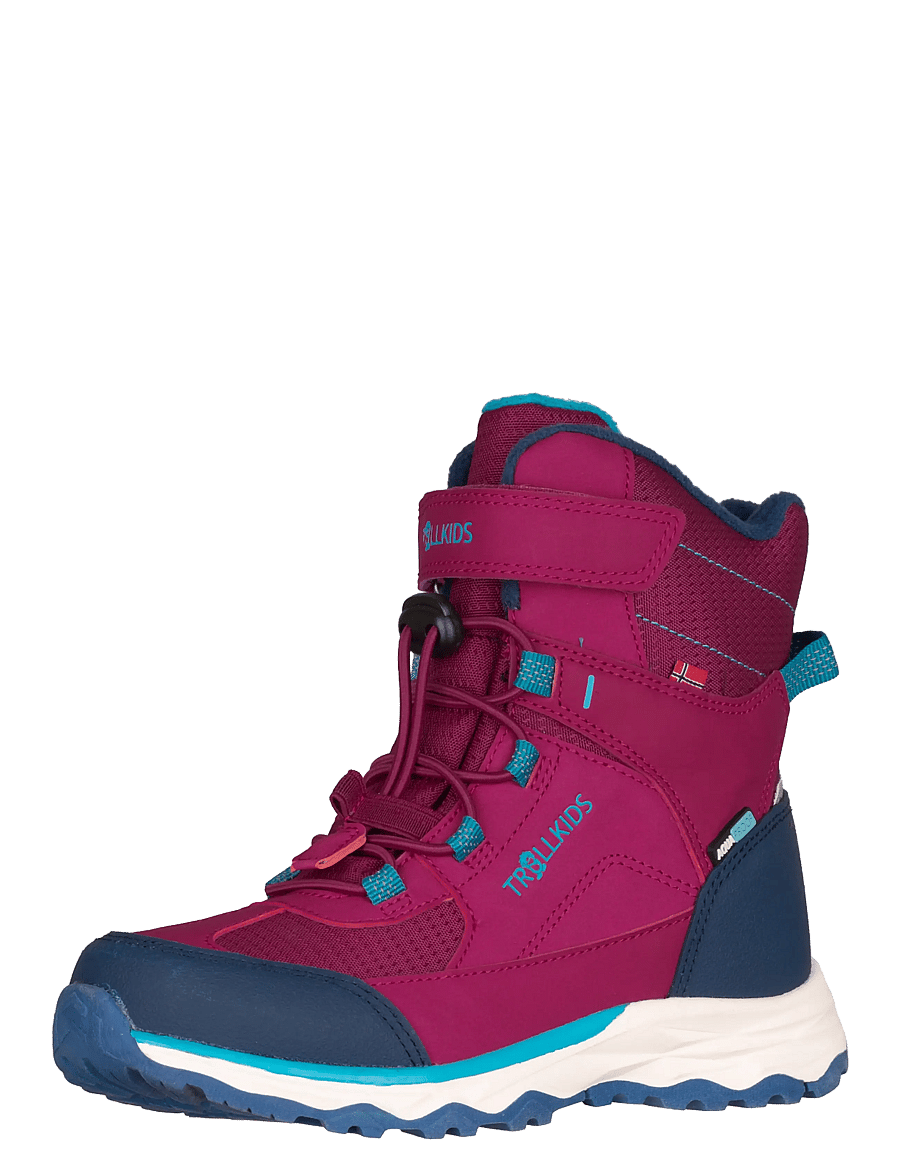 TrollKids - Kids Hafjell Winter Boots XT - bright berry/dark turquoise - 0