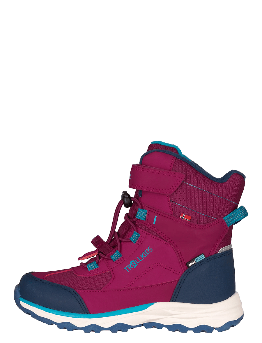 TrollKids - Kids Hafjell Winter Boots XT - bright berry/dark turquoise - 1