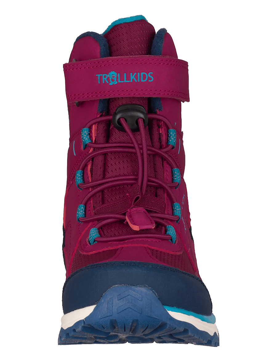 TrollKids - Kids Hafjell Winter Boots XT - bright berry/dark turquoise - 3
