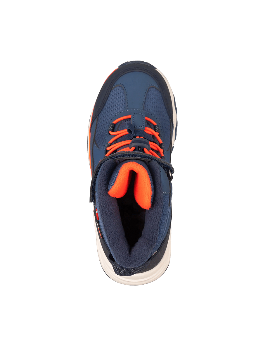 TrollKids - Kids Hafjell Winter Boots XT - nordic blue/mystic blue/flame orange - 4