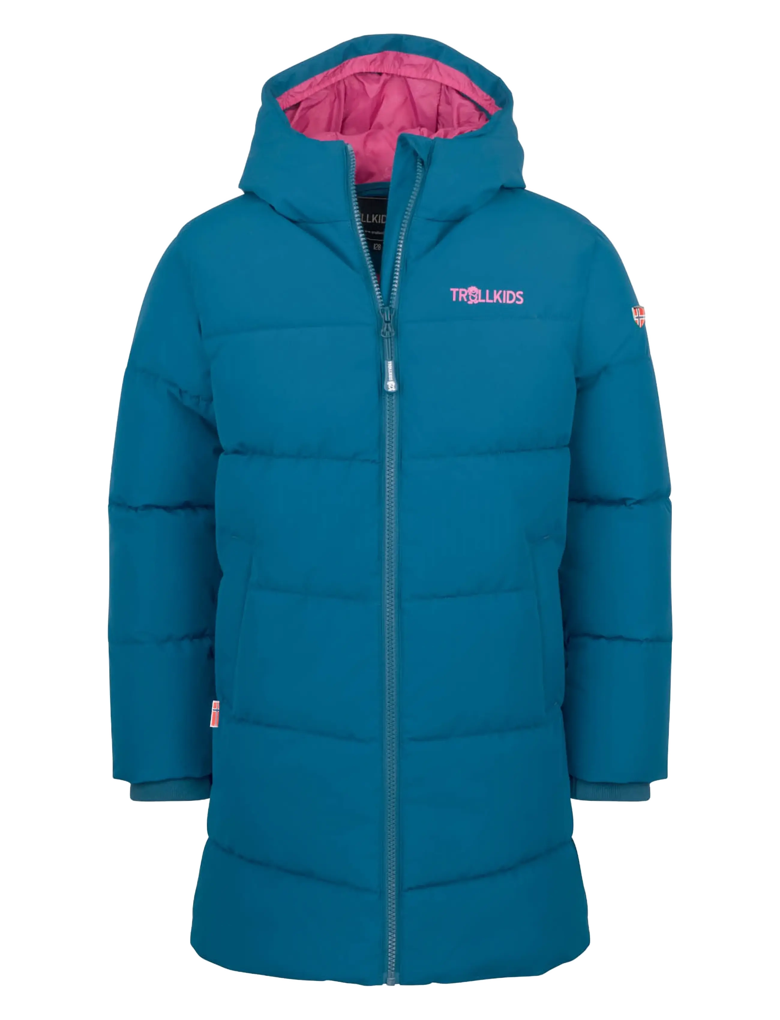 Troll Kids Girls Aurland Coat XT - Jackets - MADEIRA BLUE/BRIGHT BERRY / blue