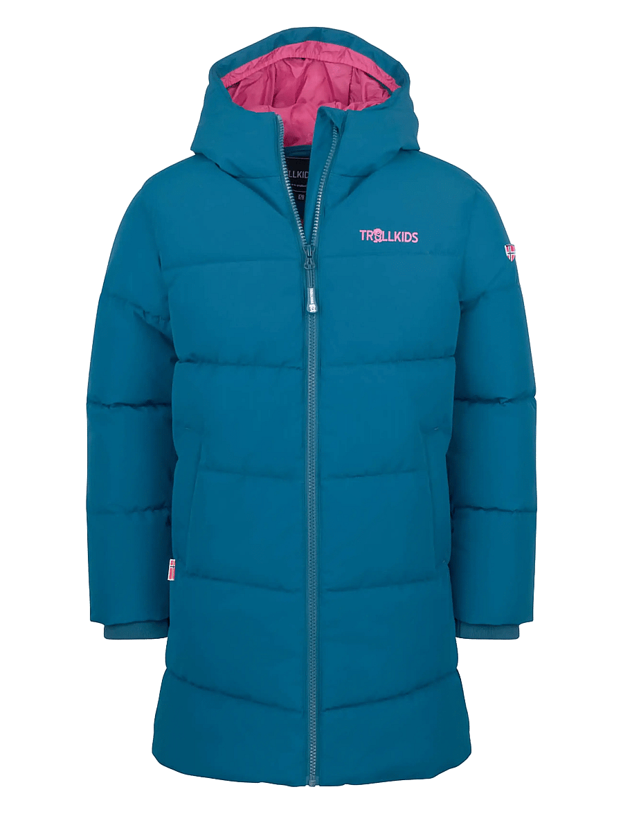 TrollKids - Girls Aurland Coat XT - madeira blue/bright berry - 0