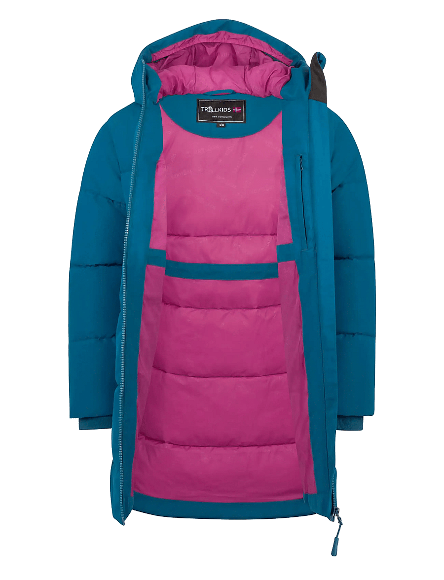 TrollKids - Girls Aurland Coat XT - madeira blue/bright berry - 2
