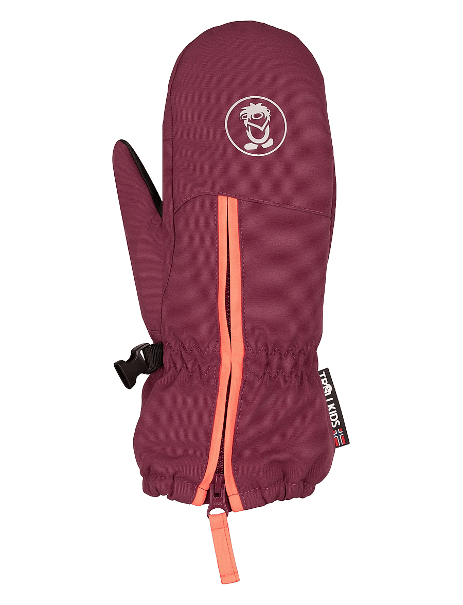 TrollKids - Kids Troll Mitten - deep ruby/pink salmon - 1