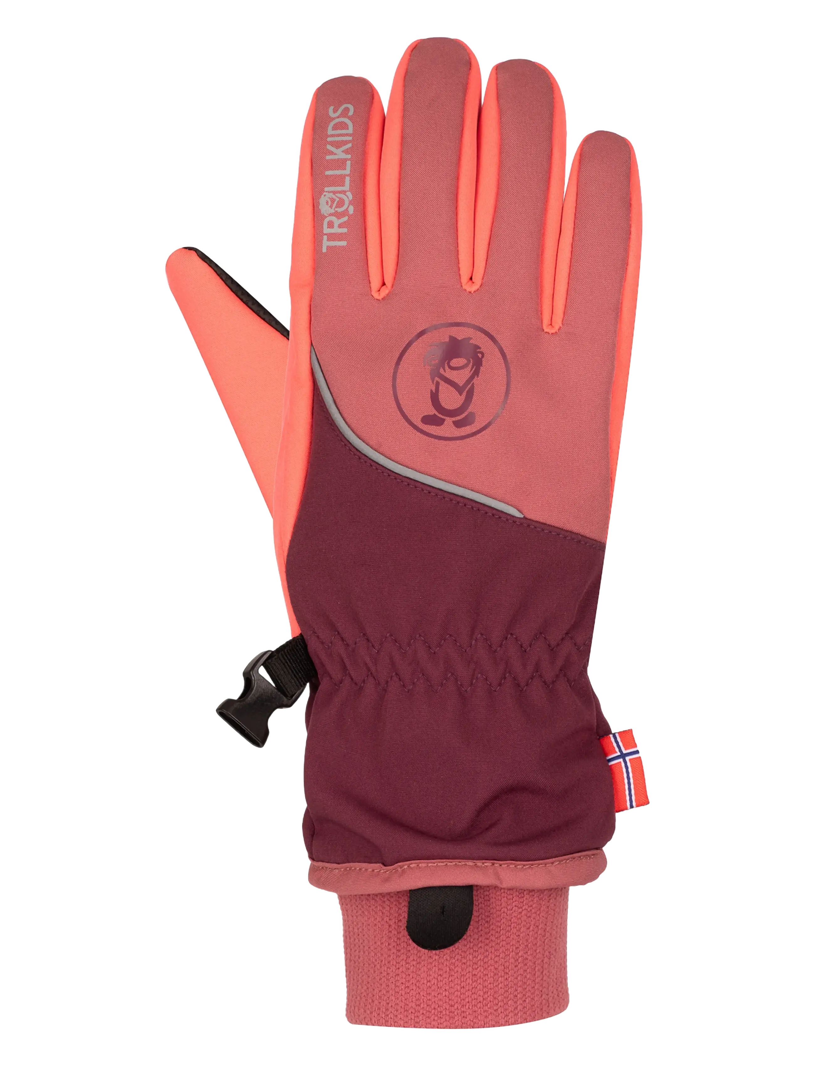 TrollKids - Kids Trolltunga Glove - frozen berry/deep ruby/pink salmon - 1